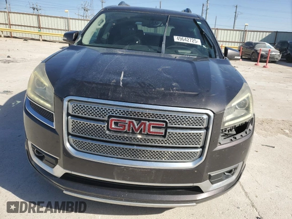 2013 GMC Acadia Denali z VIN 1GKKRTKD5DJ223686, wystawiony jako Copart lot #49642725 z przebiegiem 187 597 mil mil oraz Szkoda całkowita • Salvage title. Historia ofert i sprzedaży dostępna na DreamBid. Obrazek 5.