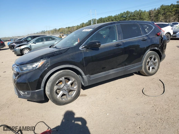 2018 Honda CR-V EX with VIN 5J6RW1H5XJA006390, listed as a Copart auction lot 49823445 with 56,088 mi miles and Salvage Title. Bid and sale history available at carsss.com. Image 1.