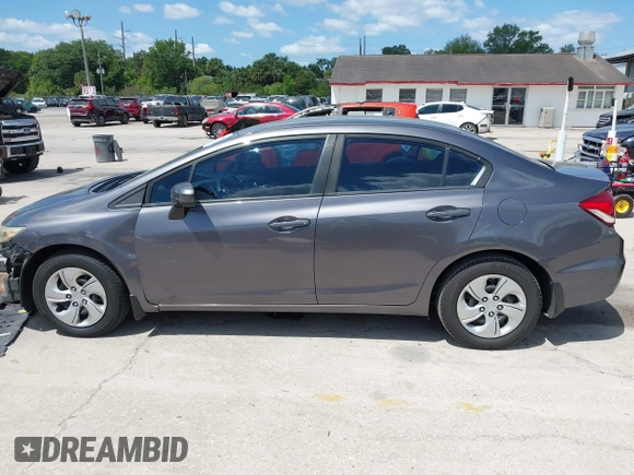 2014 Honda Civic Sedan LX with VIN 19XFB2F59EE079783, listed as a IAAI auction lot 42059609 with 179,922 mi miles. Bid and sale history available at carsss.com. Image 15.