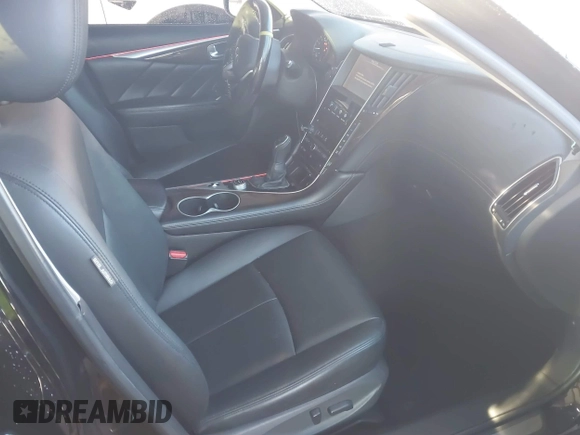 2018 Infiniti Q50 Luxe with VIN JN1EV7AP7JM590173, listed as a IAAI auction lot 41298515 with 99,415 mi miles and . Bid and sale history available at DreamBid. Image 5.