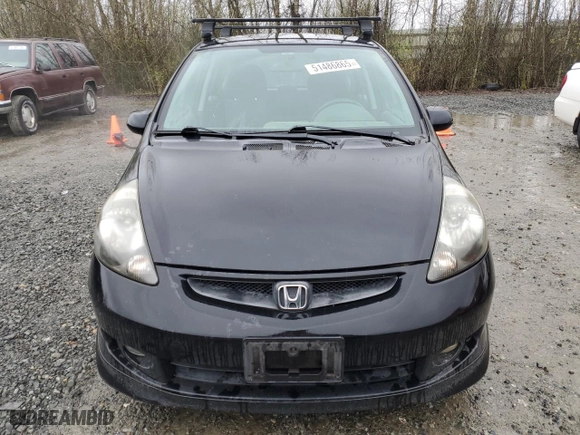 2008 Honda Fit Sport with VIN JHMGD38648S021168, listed as a Copart auction lot 51486865 with 161,358 mi miles and Clean Title. Bid and sale history available at carsss.com. Image 5.