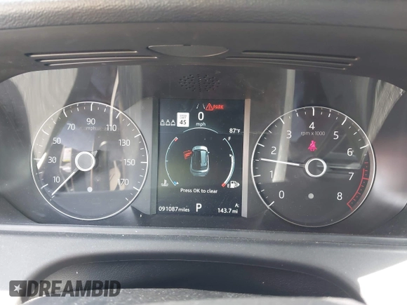 2020 Land Rover Range Rover Velar S with VIN SALYB2EX5LA277829, listed as a IAAI auction lot 42033406 with 91,087 mi miles and . Bid and sale history available at DreamBid. Image 7.