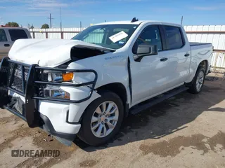 2020 Chevrolet Silverado 1500 Custom with VIN 3GCPWBEF3LG198949, listed as a IAAI auction lot 41305190 with 51,999 mi miles. Bid and sale history available at carsss.com. Image 2.