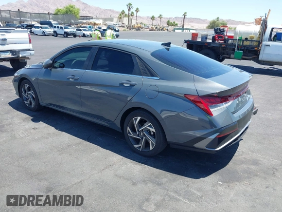2024 Hyundai Elantra SEL with VIN KMHLS4DG3RU795634, listed as a IAAI auction lot 42506655 with 19,443 mi miles and . Bid and sale history available at DreamBid. Image 3.