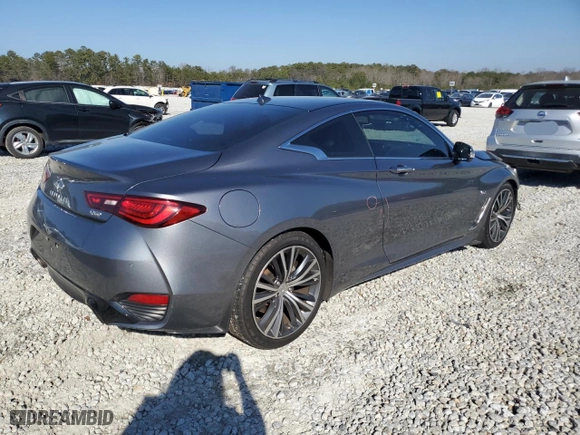 2018 Infiniti Q60 3.0t LUXE with VIN JN1EV7EK8JM341945, listed as a Copart auction lot 43356955 with 146,531 mi miles and Salvage Title. Bid and sale history available at carsss.com. Image 3.
