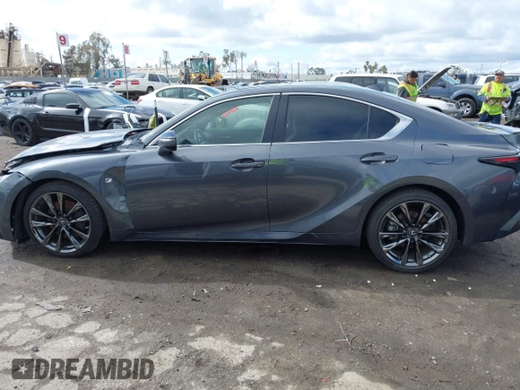 2021 Lexus IS 350 F Sport with VIN JTHGZ1B28M5047647, listed as a IAAI auction lot 41520143 with 27,544 mi miles and . Bid and sale history available at DreamBid. Image 14.
