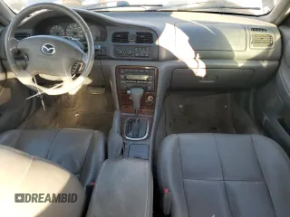 2001 Mazda 626 LX with VIN 1YVGF22C715241262, listed as a Copart auction lot 74259924 with 86,085 mi miles and Salvage Title. Bid and sale history available at carsss.com. Image 8.