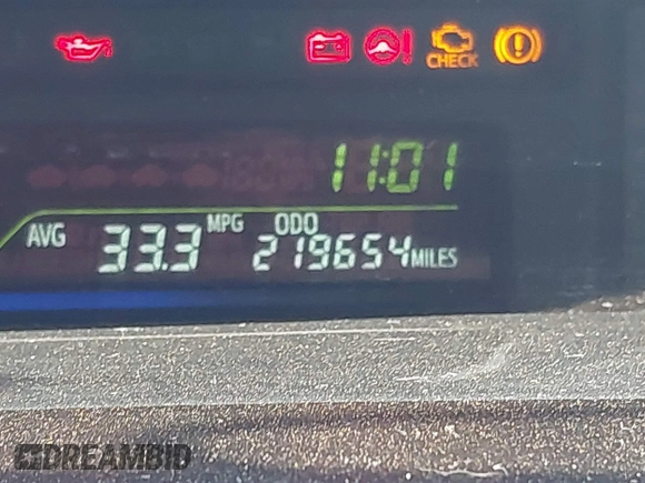 2012 Toyota Prius Two with VIN JTDZN3EU2C3010280, listed as a IAAI auction lot 41603213 with 219,654 mi miles and . Bid and sale history available at DreamBid. Image 15.