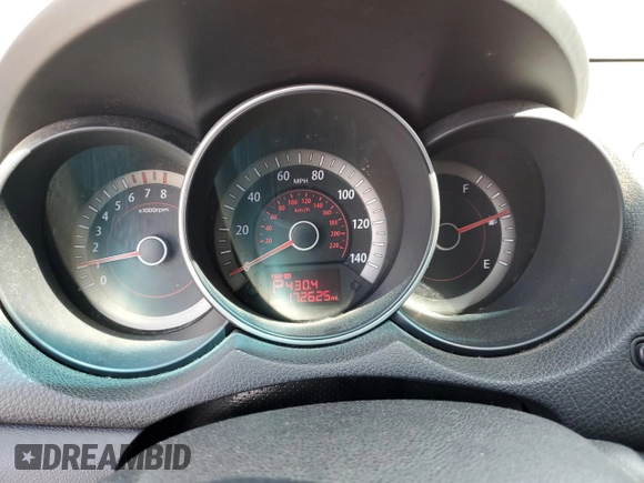 2011 Kia Forte EX with VIN KNAFU4A24B5449111, listed as a Copart auction lot 51159175 with 172,625 mi miles and Salvage Title. Bid and sale history available at carsss.com. Image 9.