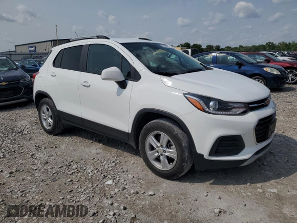 2022 Chevrolet Trax LT with VIN KL7CJPSM4NB569607, listed as a Copart auction lot 58746285 with 77,383 mi miles and Salvage title. Bid and sale history available at DreamBid. Image 4.