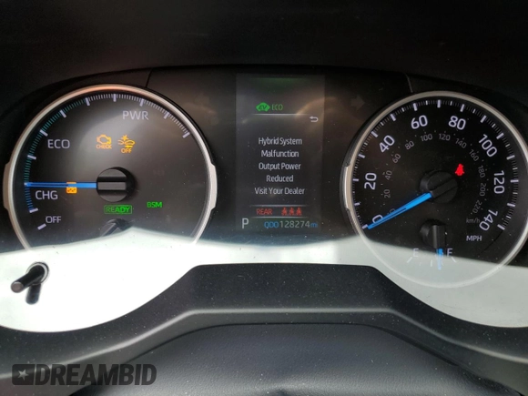 2020 Toyota RAV4 Hybrid XLE with VIN 2T3RWRFV3LW076759, listed as a Copart auction lot 60330435 with 128,274 mi miles and Salvage title. Bid and sale history available at DreamBid. Image 9.