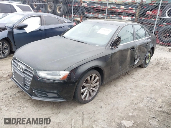 2013 Audi A4 Premium Plus with VIN WAUFFAFL3DN050221, listed as a IAAI auction lot 41949533 with 173,250 mi miles. Bid and sale history available at carsss.com. Image 2.