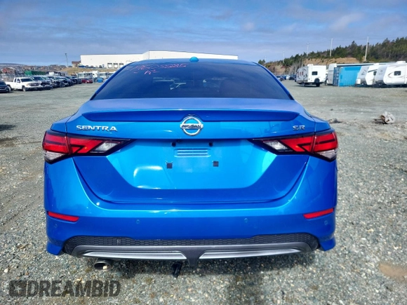 2023 Nissan Sentra SR with VIN 3N1AB8DV6PY266970, listed as a Copart auction lot 49603885 with 21,206 mi miles and Salvage Title. Bid and sale history available at DreamBid. Image 6.