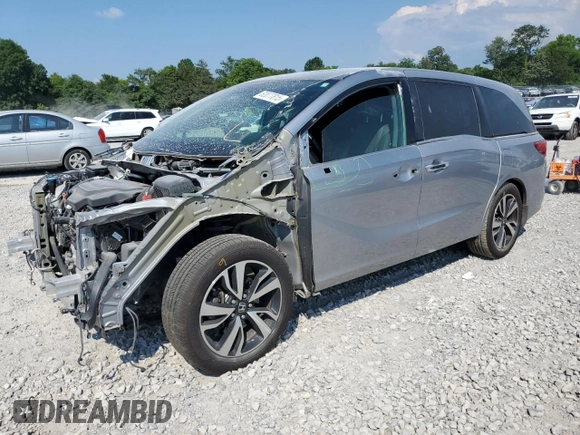 2018 Honda Odyssey Elite with VIN 5FNRL6H94JB010442, listed as a Copart auction lot 62077815 with 118,058 mi miles and Salvage title. Bid and sale history available at DreamBid. Image 1.