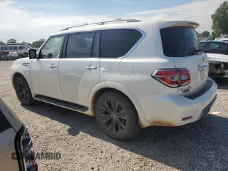 2019 Nissan Armada SV with VIN JN8AY2NC8K9581827, listed as a Copart auction lot 63227494 with 100,554 mi miles and Salvage Title. Bid and sale history available at carsss.com. Image 2.