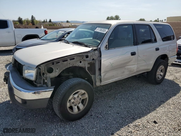 2000 Toyota 4Runner with VIN JT3GM84R6Y0057488, listed as a Copart auction lot 51786305 with 248,645 mi miles and Salvage Title. Bid and sale history available at carsss.com. Image 1.