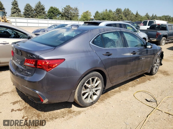 2018 Acura TLX with VIN 19UUB3F3XJA003225, listed as a Copart auction lot 68814594 with 48,547 mi miles and Salvage Title. Bid and sale history available at carsss.com. Image 3.