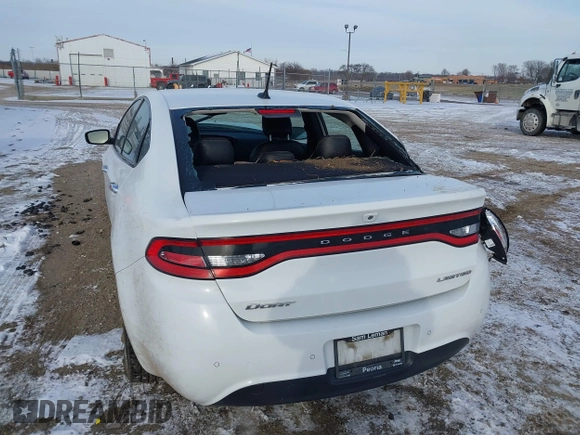 2015 Dodge Dart Limited with VIN 1C3CDFCB9FD205629, listed as a IAAI auction lot 41109811 with 126,746 mi miles. Bid and sale history available at carsss.com. Image 14.