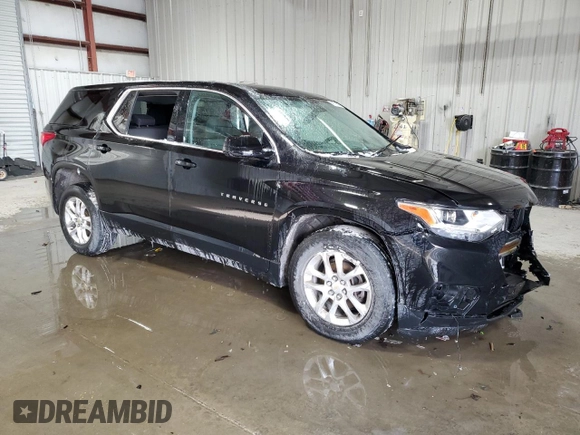 2018 Chevrolet Traverse LS with VIN 1GNEVFKW3JJ142132, listed as a Copart auction lot 41777725 with 126,104 mi miles and Salvage Title. Bid and sale history available at carsss.com. Image 4.