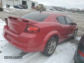 2012 Dodge Avenger SXT Plus with VIN 1C3CDZEG1CN116654, listed as a Copart auction lot 46217135 with Not Provided miles and Salvage Title. Bid and sale history available at carsss.com. Image 3.