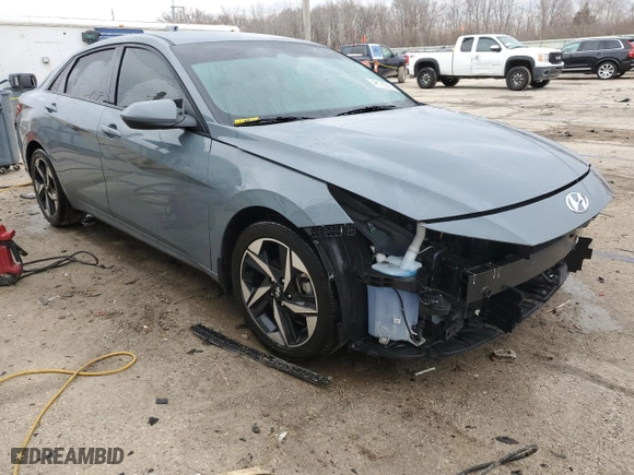 2023 Hyundai Elantra SEL with VIN KMHLS4AG1PU409617, listed as a Copart auction lot 48120305 with 36,682 mi miles and Salvage Title. Bid and sale history available at carsss.com. Image 4.