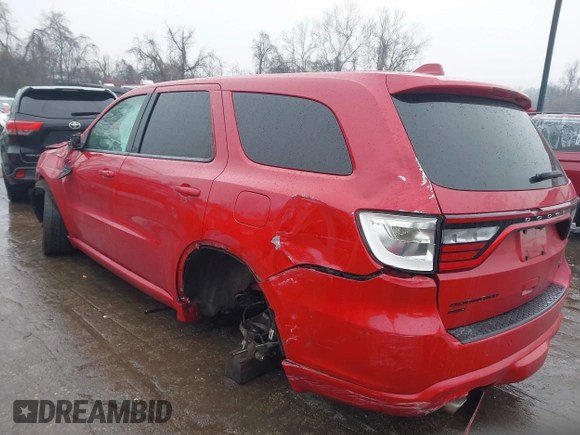 2017 Dodge Durango R/T with VIN 1C4SDJCT6HC664788, listed as a IAAI auction lot 38589035 with 133,080 mi miles and . Bid and sale history available at DreamBid. Image 3.
