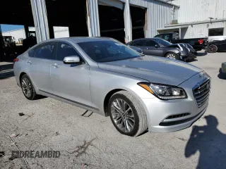 2017 Genesis G80 3.8L with VIN KMHGN4JE6HU175371, listed as a Copart auction lot 76589624 with 104,265 mi miles and Salvage Title. Bid and sale history available at carsss.com. Image 4.