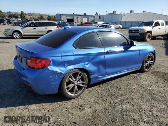 2016 BMW 2 Series M235i with VIN WBA1J7C57GV360264, listed as a Copart auction lot 47411134 with 58,176 mi miles. Bid and sale history available at carsss.com. Image 3.