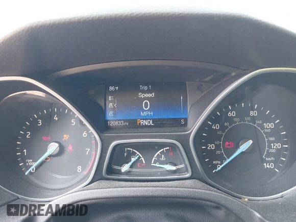 2016 Ford Focus SE with VIN 1FADP3F28GL270325, listed as a IAAI auction lot 42656953 with 120,833 mi miles and . Bid and sale history available at DreamBid. Image 7.