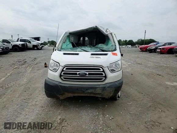 2017 Ford Transit with VIN 1FTYR1ZM7HKB00228, listed as a Copart auction lot 53419004 with Not Provided miles and Salvage Title. Bid and sale history available at DreamBid. Image 12.