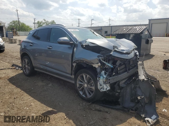 2022 Buick Encore GX Essence with VIN KL4MMGSL3NB011134, listed as a Copart auction lot 57134005 with 88,021 mi miles and Salvage title. Bid and sale history available at DreamBid. Image 4.