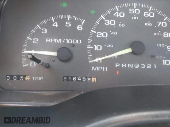 1998 Chevrolet Silverado 1500 with VIN 1GCEC19M0WE194095, listed as a IAAI auction lot 42162707 with 216,468 mi miles and . Bid and sale history available at DreamBid. Image 7.