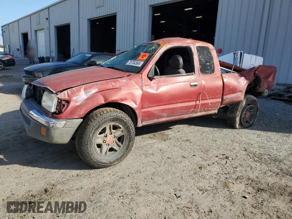 1999 Toyota Tacoma PreRunner with VIN 4TASM92N4XZ408724, listed as a Copart auction lot 84142794 with 118,637 mi miles and Non repairable. Bid and sale history available at DreamBid. Image 1.