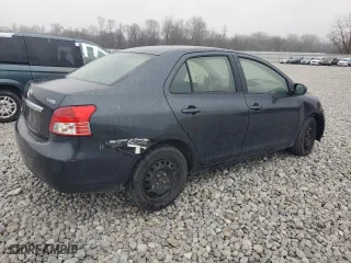 2012 Toyota Yaris with VIN JTDBT4K32CL035043, listed as a Copart auction lot 45649465 with 161,440 mi miles and Salvage Title. Bid and sale history available at carsss.com. Image 3.