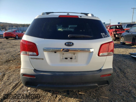 2012 Kia Sorento LX with VIN 5XYKT3A66CG272233, listed as a Copart auction lot 49393445 with 253,328 mi miles and Salvage Title. Bid and sale history available at DreamBid. Image 6.
