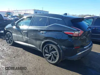 2017 Nissan Murano S with VIN 5N1AZ2MH1HN139408, listed as a IAAI auction lot 41298184 with 107,439 mi miles and . Bid and sale history available at DreamBid. Image 14.