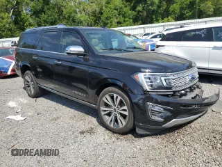 2021 Ford Expedition Max Platinum with VIN 1FMJK1LT9MEA20312, listed as a Copart auction lot 54213285 with 119,611 mi miles and Salvage title. Bid and sale history available at DreamBid. Image 4.