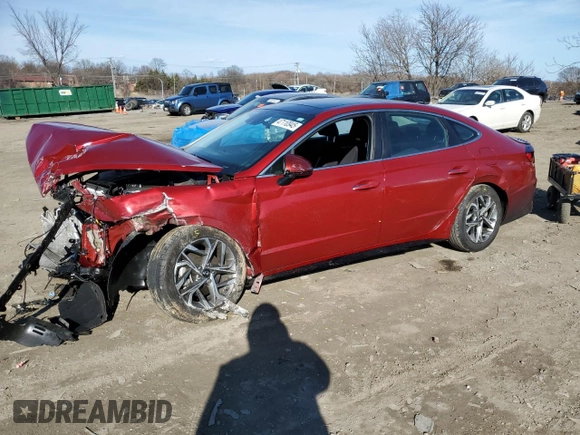 2023 Hyundai Sonata SEL z VIN KMHL14JAXPA312142, wystawiony jako Copart lot #47110945 z przebiegiem 23 303 mil mil oraz Szkody całkowita. Historia ofert i sprzedaży dostępna na DreamBid. Obrazek 1.