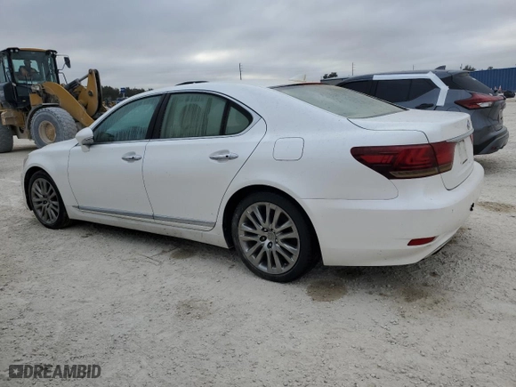2016 Lexus LS 460 with VIN JTHCL5EF6G5026953, listed as a Copart auction lot 74252394 with 0 mi miles and Salvage Title. Bid and sale history available at carsss.com. Image 2.
