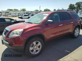 2008 GMC Acadia SLE1 z VIN 1GKER13708J272696, wystawiony jako Copart lot #60897565 z przebiegiem 123 918 mil mil oraz Szkoda całkowita • Salvage title. Historia ofert i sprzedaży dostępna na DreamBid. Obrazek 1.