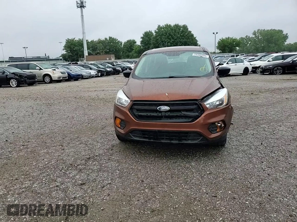2017 Ford Escape S with VIN 1FMCU0F78HUC46672, listed as a Copart auction lot 59348095 with 96,481 mi miles and Salvage title. Bid and sale history available at DreamBid. Image 13.