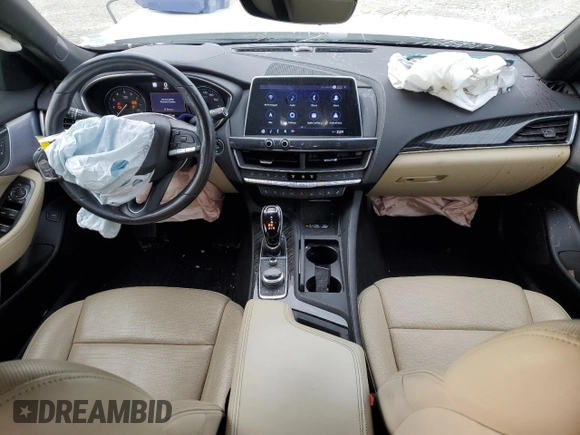 2020 Cadillac CT5 Premium Luxury with VIN 1G6DT5RK4L0120627, listed as a Copart auction lot 86663684 with 84,823 mi miles and Salvage Title. Bid and sale history available at DreamBid. Image 8.