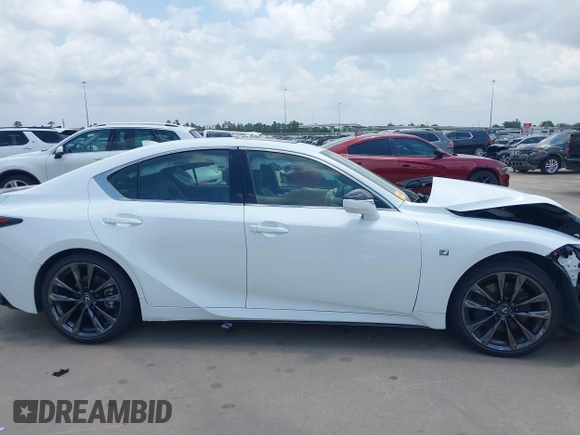 2023 Lexus IS 350 F Sport with VIN JTHGZ1B26P5071871, listed as a IAAI auction lot 42103497 with 16,456 mi miles and . Bid and sale history available at DreamBid. Image 14.