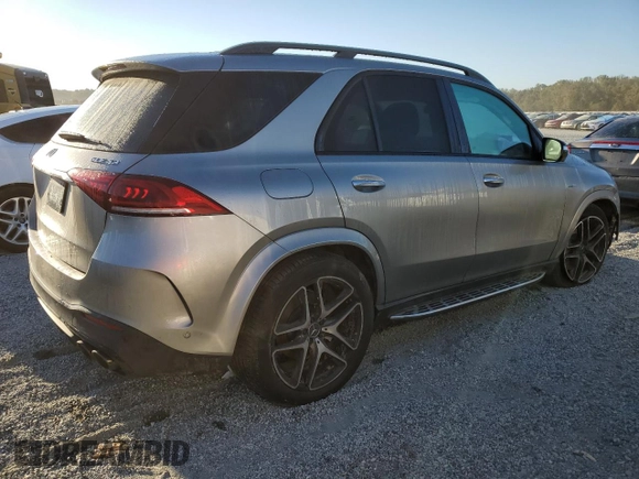 2021 Mercedes-Benz GLE 53 AMG with VIN 4JGFB6BB6MA575009, listed as a Copart auction lot 75105844 with 31,457 mi miles and Salvage title. Bid and sale history available at DreamBid. Image 3.