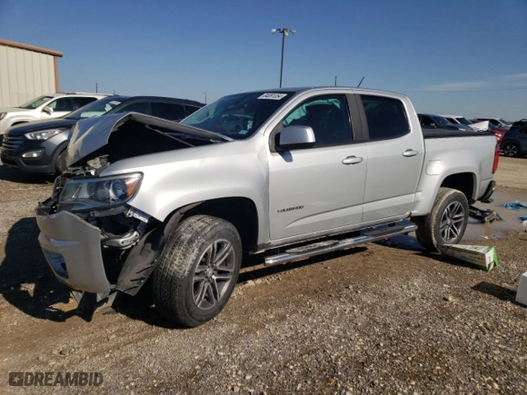 2020 Chevrolet Colorado 2WD Work Truck with VIN 1GCGSBEN3L1211037, listed as a Copart auction lot 84091354 with 61,302 mi miles and Salvage Title. Bid and sale history available at carsss.com. Image 1.