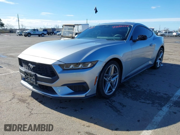 2024 Ford Mustang EcoBoost with VIN 1FA6P8TH8R5121807, listed as a IAAI auction lot 41582458 with 7,694 mi miles. Bid and sale history available at carsss.com. Image 2.