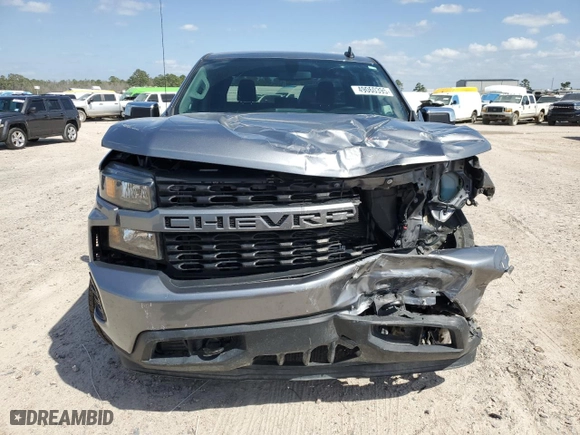 2021 Chevrolet Silverado 1500 Custom with VIN 1GCPYBEK3MZ351984, listed as a Copart auction lot 49060395 with 73,975 mi miles and Salvage Title. Bid and sale history available at carsss.com. Image 5.