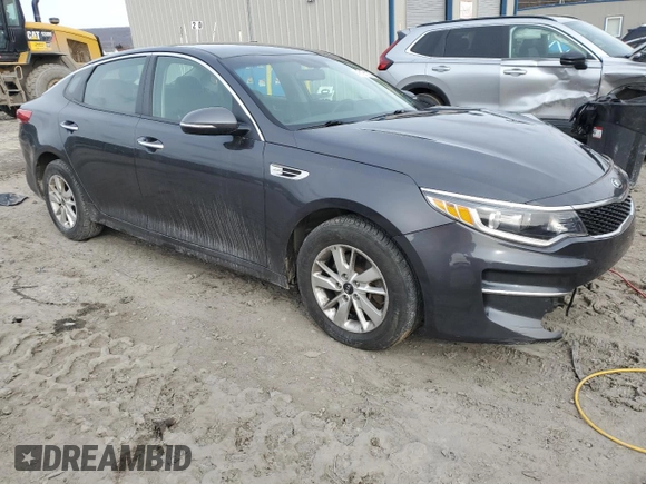 2017 Kia Optima LX z VIN KNAGT4L30H5142492, wystawiony jako Copart lot #43191155 z przebiegiem 63 092 mil mil oraz Szkoda całkowita • Salvage title. Historia ofert i sprzedaży dostępna na DreamBid. Obrazek 4.