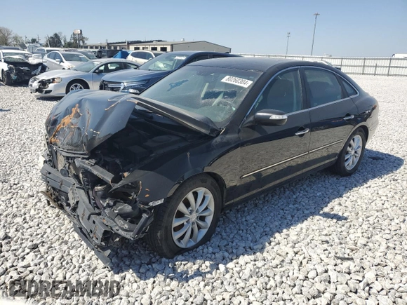 2007 Hyundai Azera SE with VIN KMHFC46F07A244428, listed as a Copart auction lot 80260304 with Not provided miles and Salvage title. Bid and sale history available at DreamBid. Image 1.