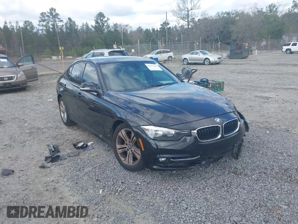 2016 BMW 3 Series 328i with VIN WBA8E9G52GNU30083, listed as a IAAI auction lot 41811439 with 55,396 mi miles. Bid and sale history available at carsss.com. Image 1.